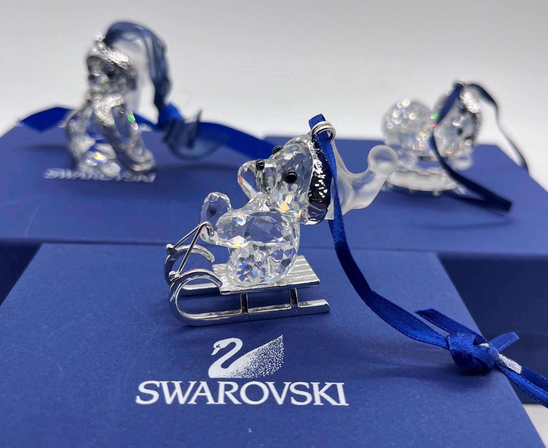 スワロフスキークリスタル クリスベア フィギュア：ドラム＆ソリ、2007