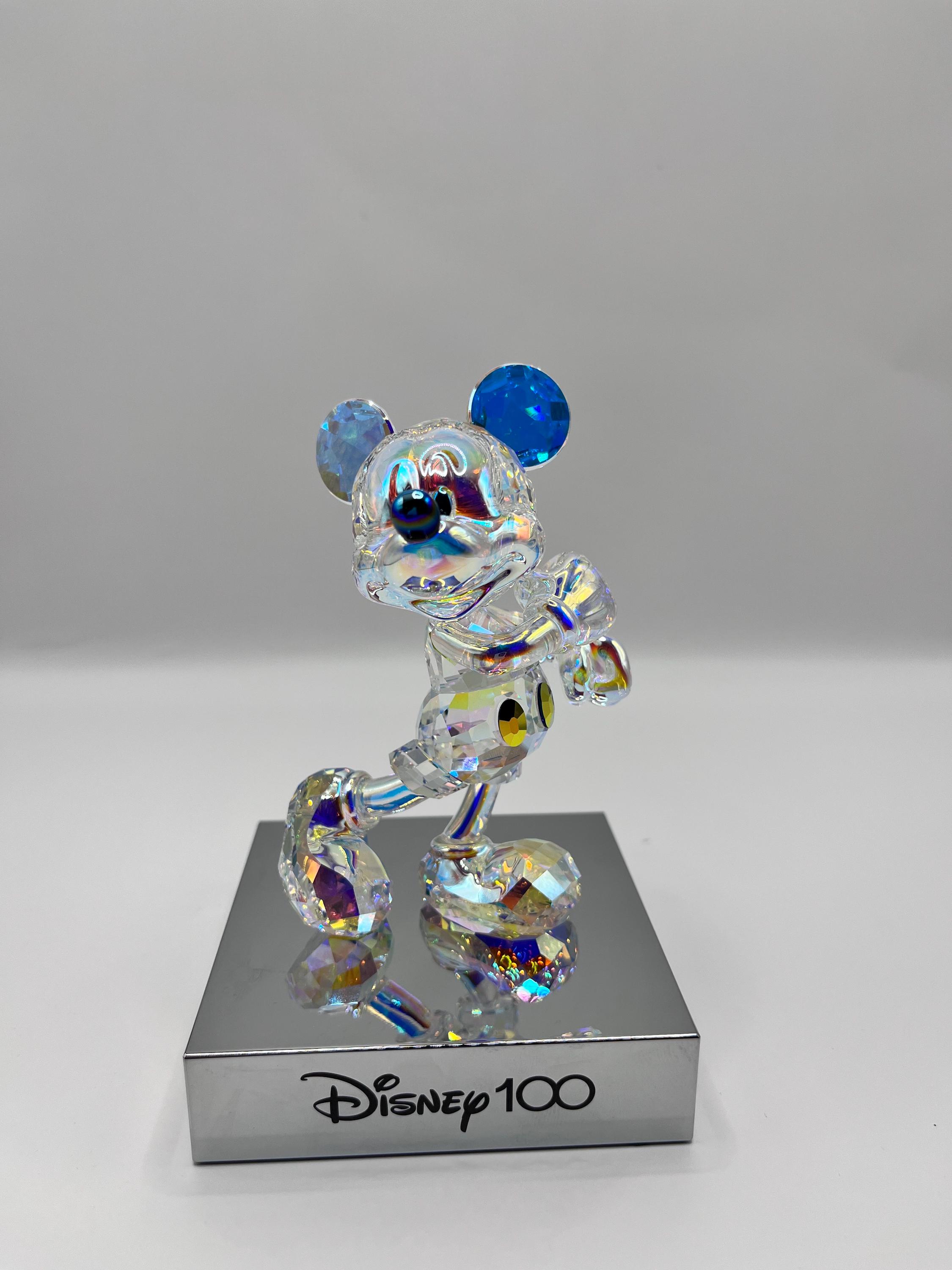 SWAROVSKI Aurora Borealis Crystal Figurines Disney 100th Mickey