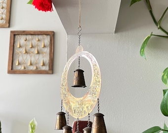 Hand crafter brass wind chime