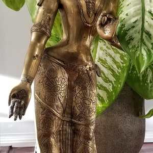Handmade Brass Goddess statue
