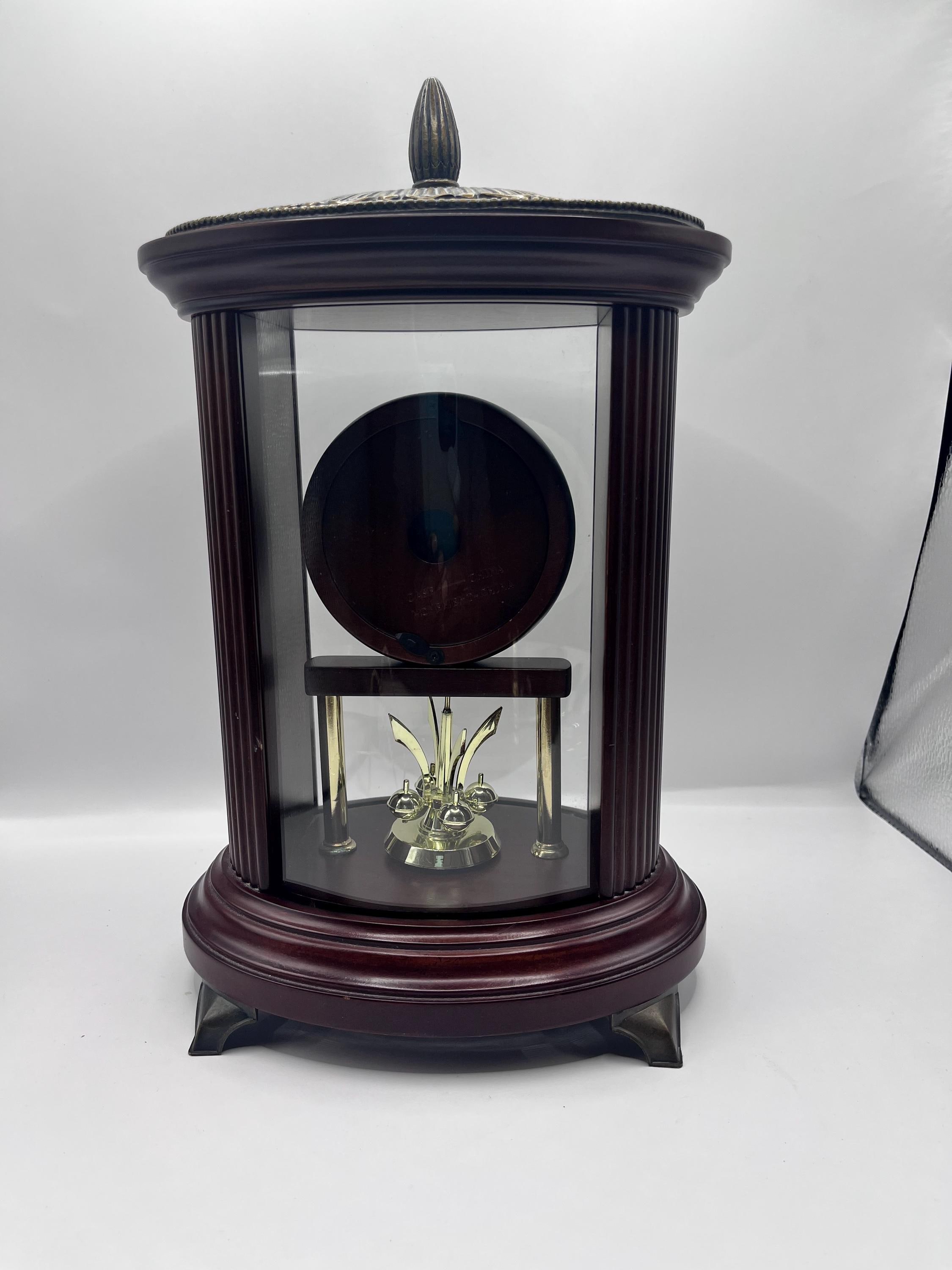 Bombay Company Clock: Cherry Wood Finish, Quartz Movement - Etsy