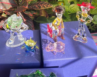 Swarovski Toy Story 6 Pieces Set Woody Jessy Buzz Rex and Ham