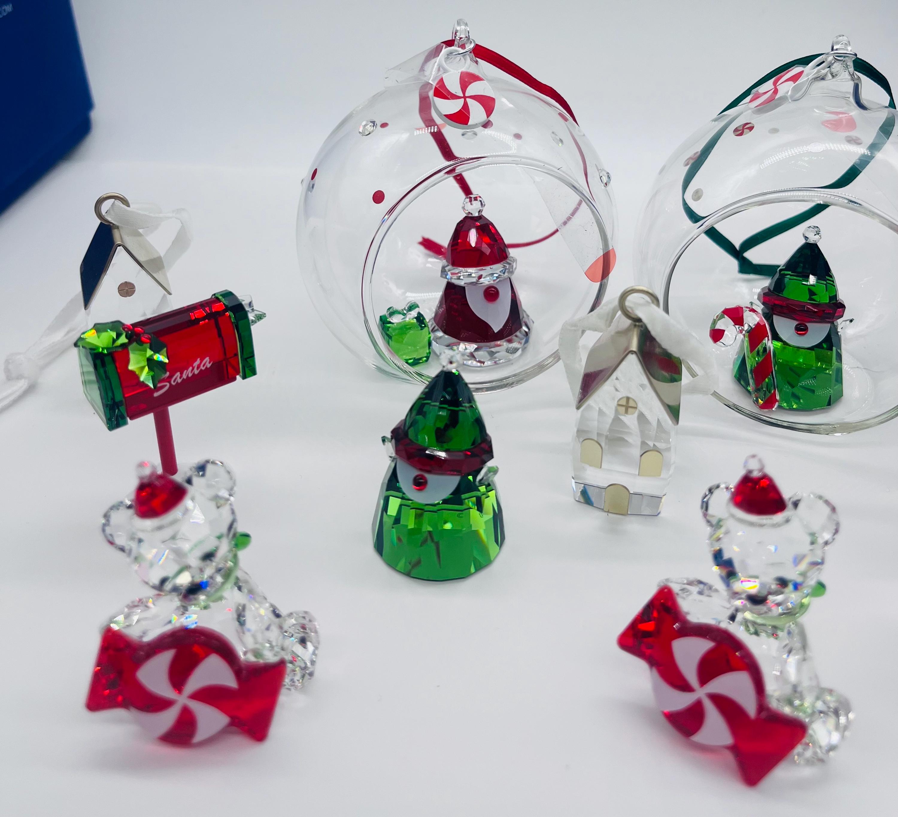 置物 SWAROVSKI CHRISTMAS ORNAMENTS 2000 Swarovski Crystal 2000 Christmas Star Snowflake Ornament for