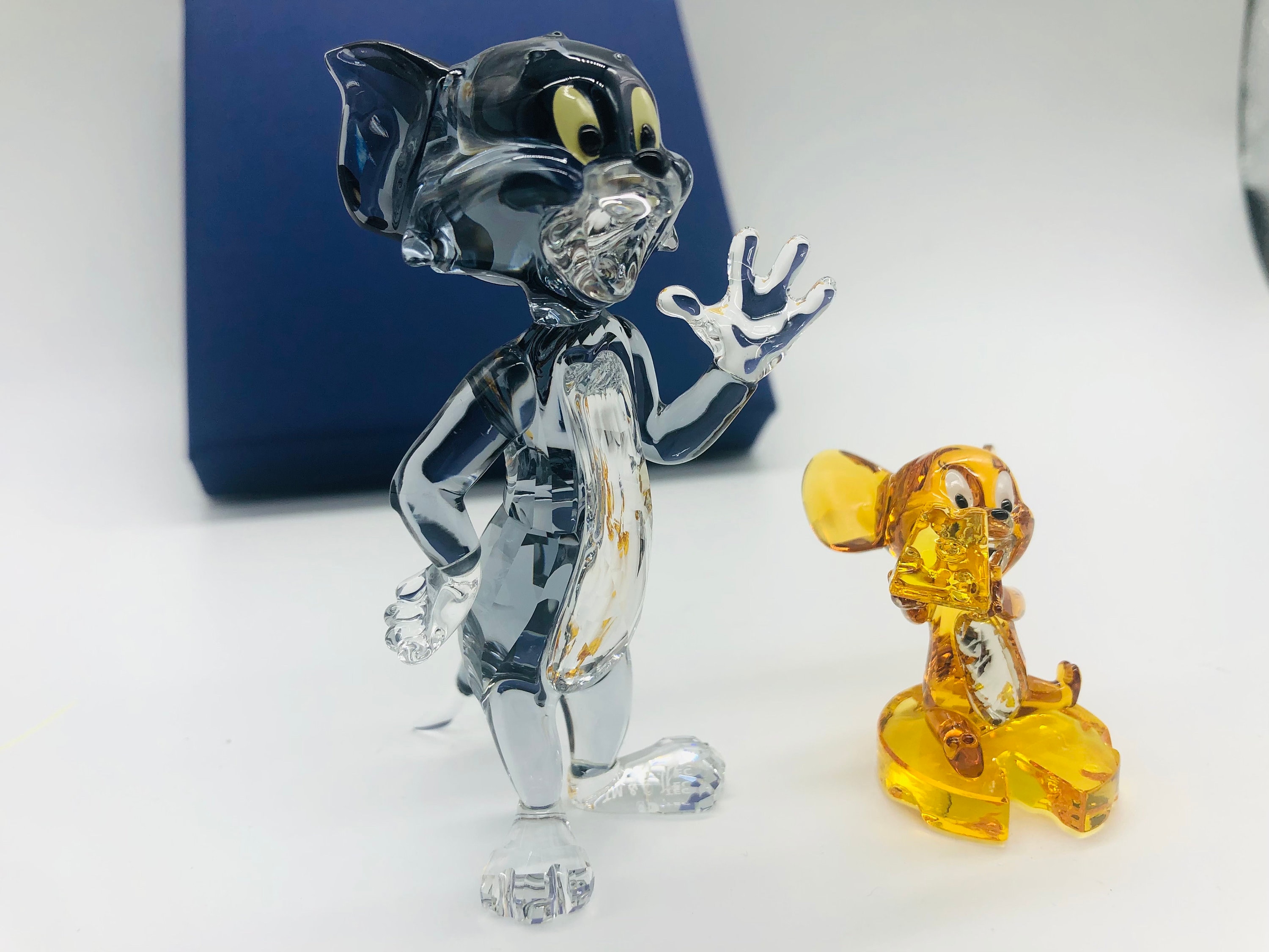 Swarovski Disney Tom and Jerry Cat and Mouse Figurines Brand New