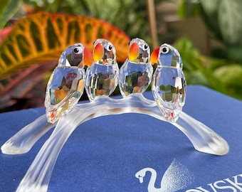 Swarovski Crystal Love Birds W/ Original Box and COA - Etsy