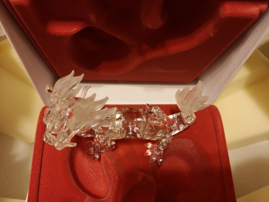Swarovski Crystal 1997 SCS Fabulous Creature Dragon Mint in