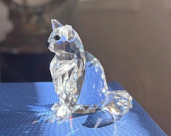 Swarovski Maine Coon Cat Crystal Figurine Without Original Box - Etsy