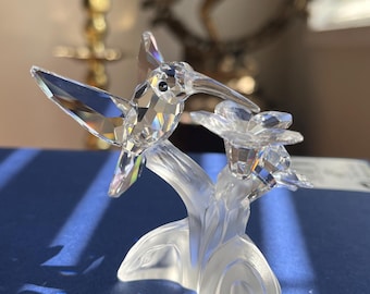 Swarovski Crystal Figurine HUMMINGBIRD RETIRED 2007 MIB #166184