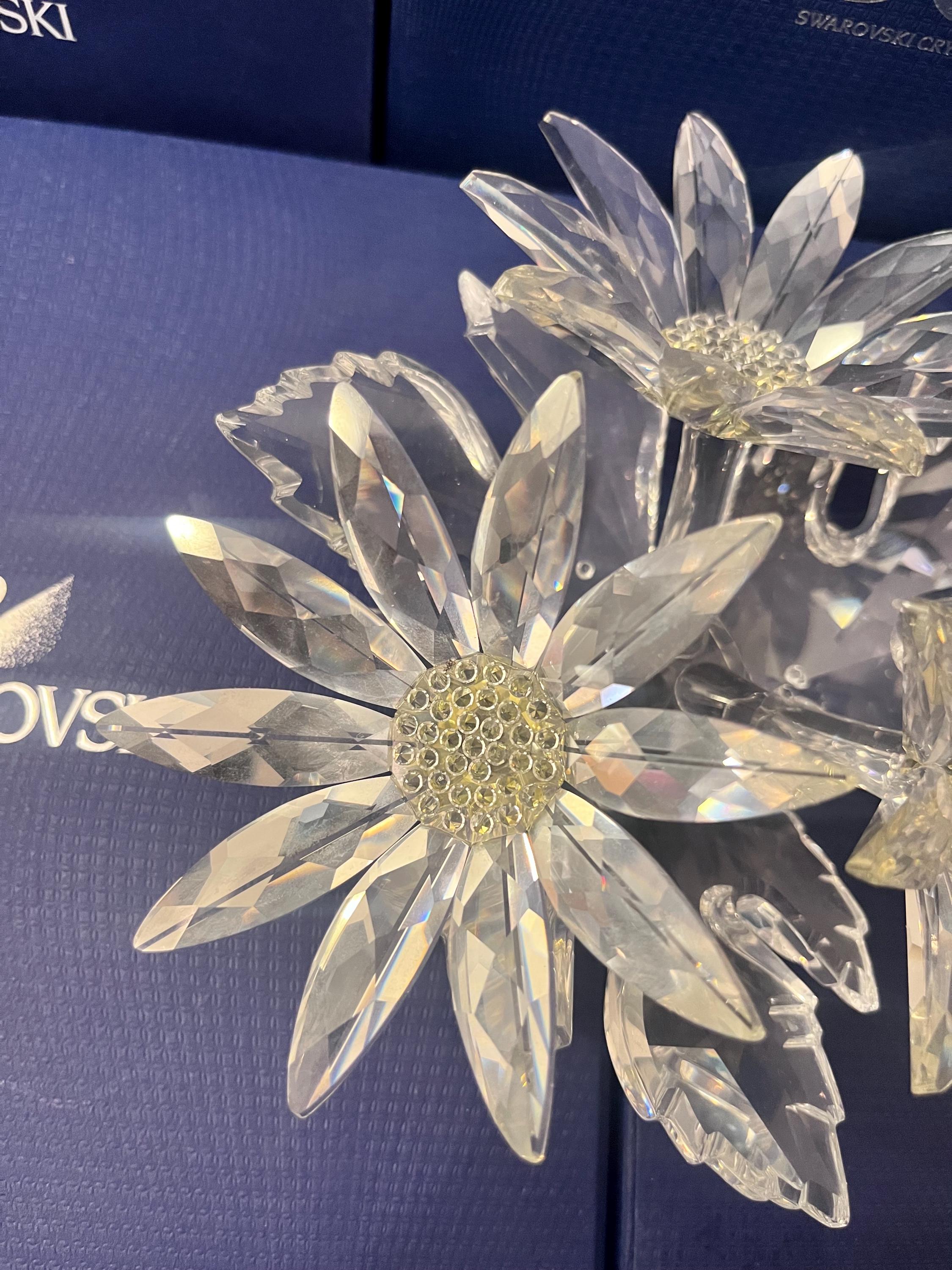 Swarovski クリスタルフラワー Swarovski Crystal Maxi Flower Arrangement 252976 Retired Vintage