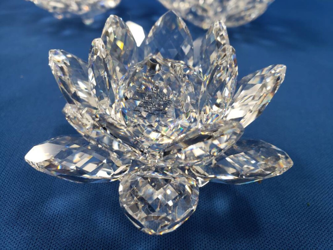 Swarovski Crystal Candle Holders Large With Original Box and COA Etsy