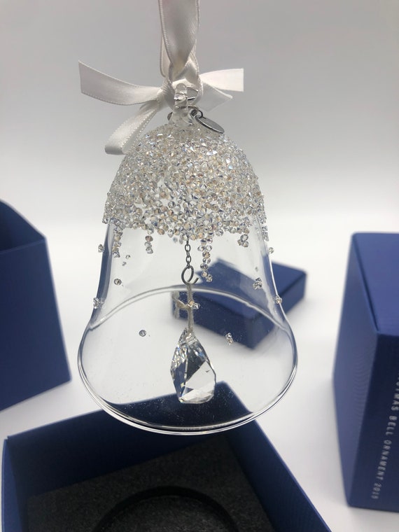 Swarovski クリスマスベルオーナメント 2015 Swarovski 2015 Annual Edition Christmas Bell Ornament - Etsy