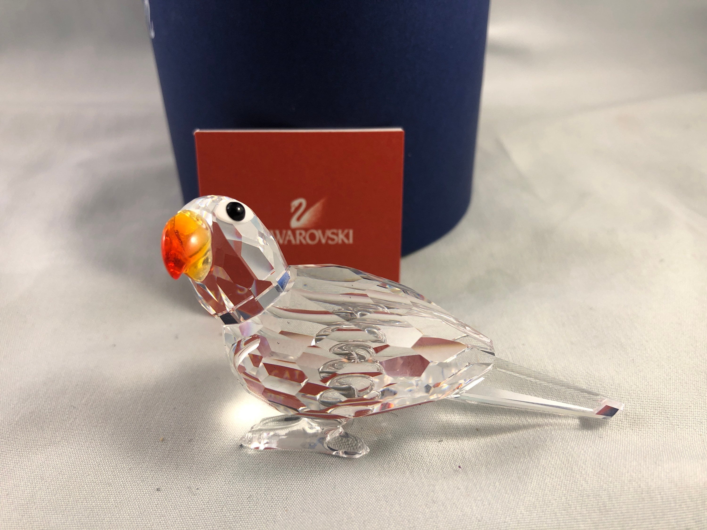 Swarovski Crystal Figurine Parrot #294047, 7621 NR 000 009, Mint