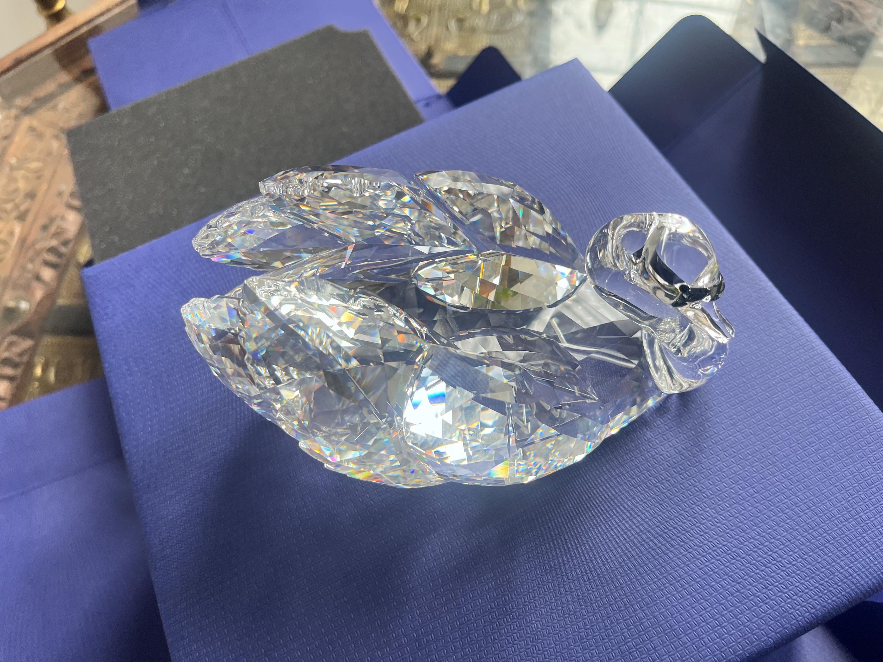 Swarovski Crystal Large Graceful Swan New in Box With COA - Etsy
