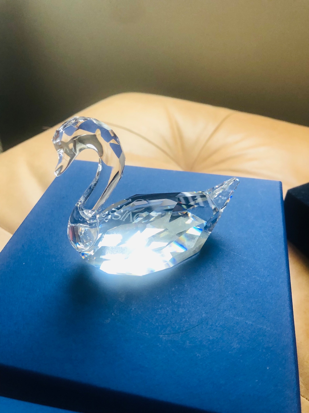 Swarovski Crystal Swan Medium Size — Mint W/ Original Box