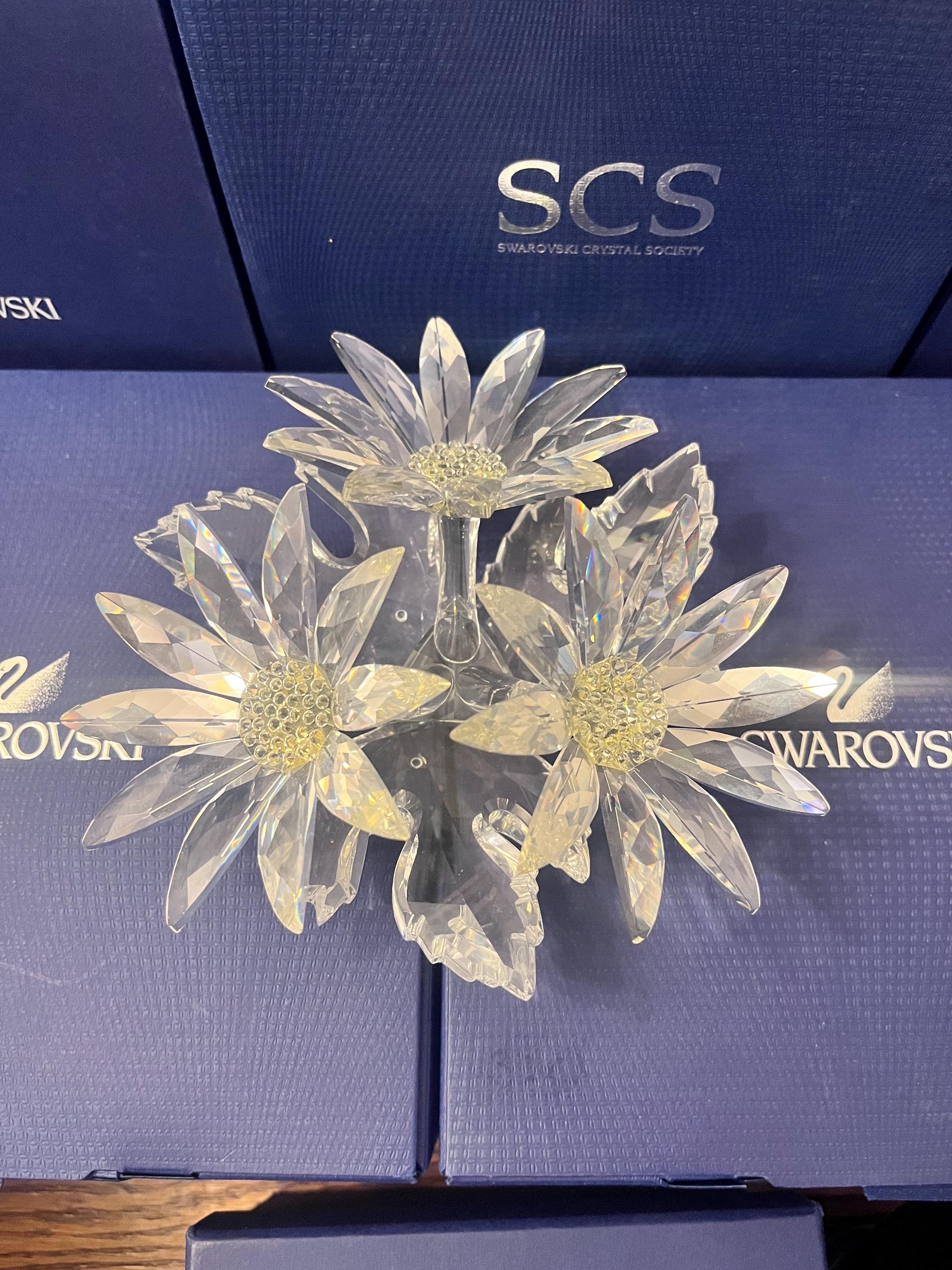 新品❣️希少品SWAROVSKI CRYSTAL FLOWER Swarovski Crystal Maxi Flower Arrangement 252976 Retired