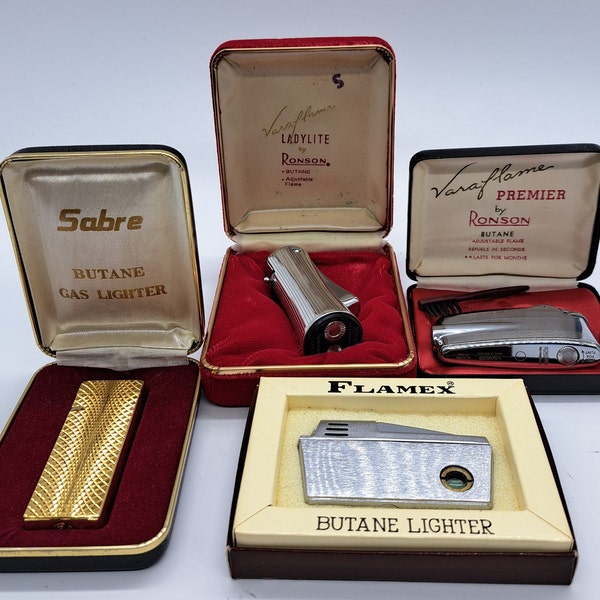 Priced individually Rare Vintage Lighters Randon,Flamex ,Sabre