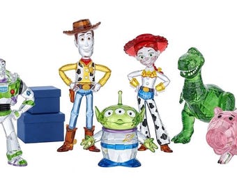 Swarovski Toy Story 6 Pieces Set Woody Jessy Buzz Rex and Ham