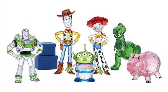 Swarovski Toy Story 6 Pieces Set Woody Jessy Buzz Rex and Ham
