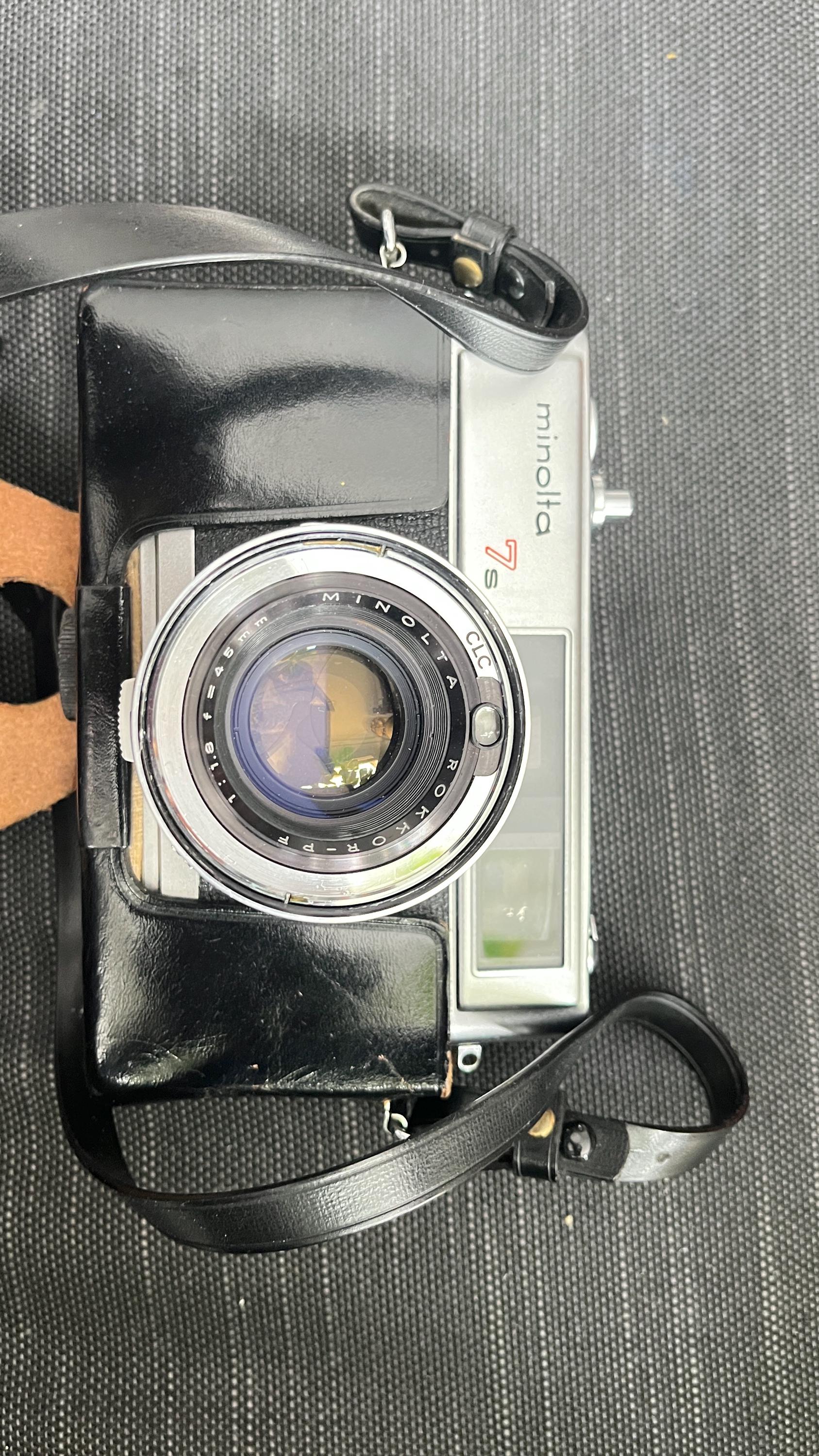 Minolta Hi-matic 7s Camera Japan Rokkor /PF 1:1.8=45mm Lens W