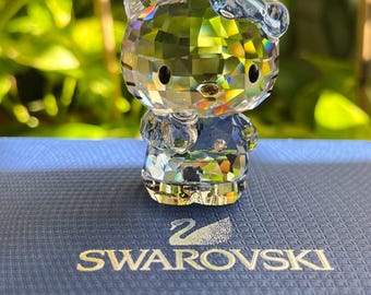 Hello Kitty con lazo azul, edición limitada, cristal Swarovski en perfecto estado