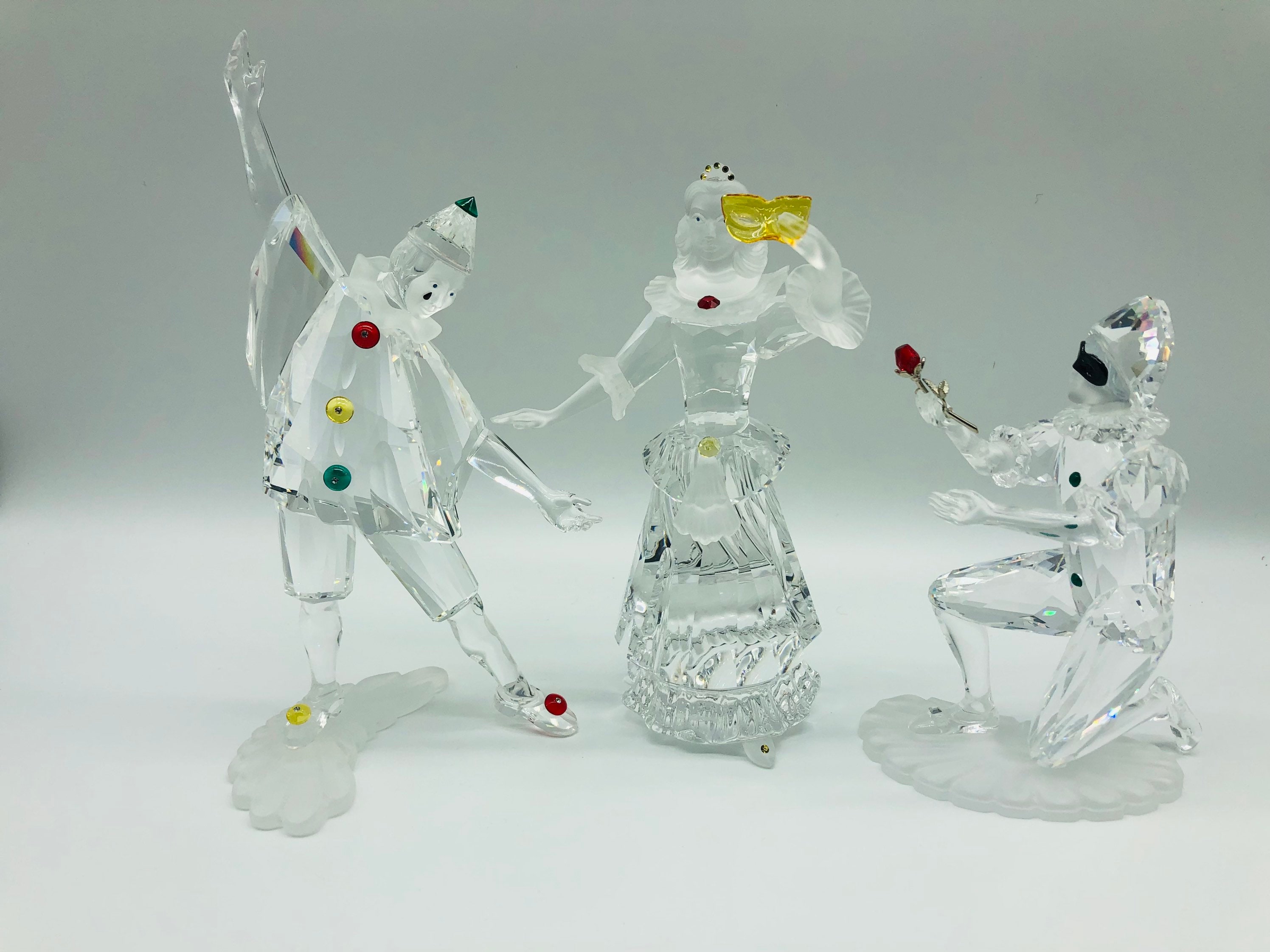 Swarovski ~ Masquerade Trilogy PIERROT, COLUMBINE and HARLEQUIN - Etsy