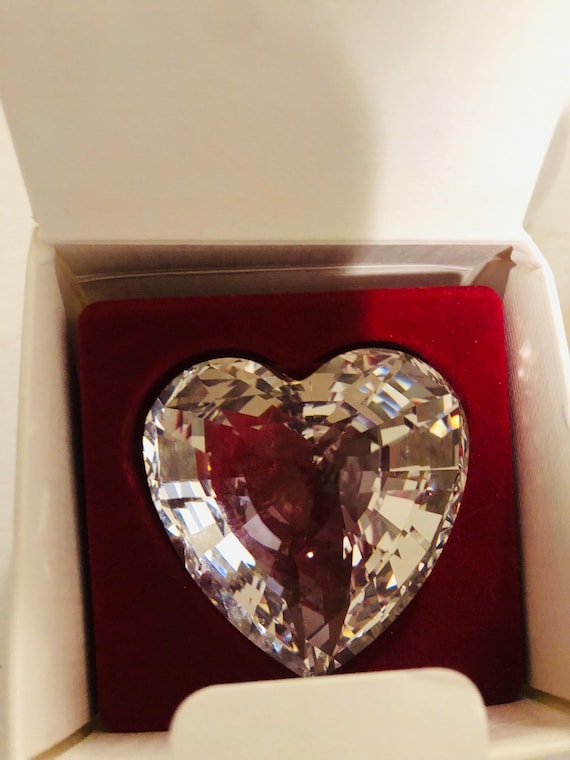 Priced Individually Swarovski Crystal Heart Figurine Original Box