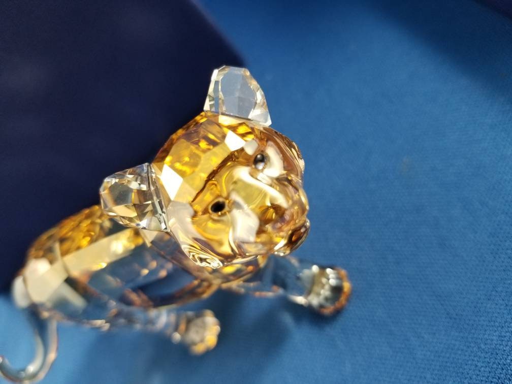 Swarovski Crystal SCS Colored Tiger Cub W/ Original Box and COA - Etsy