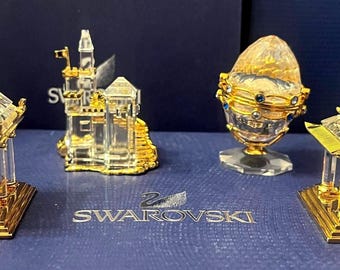 Swarovski Crystal Memories Journey Set of 4 Japanese Temple