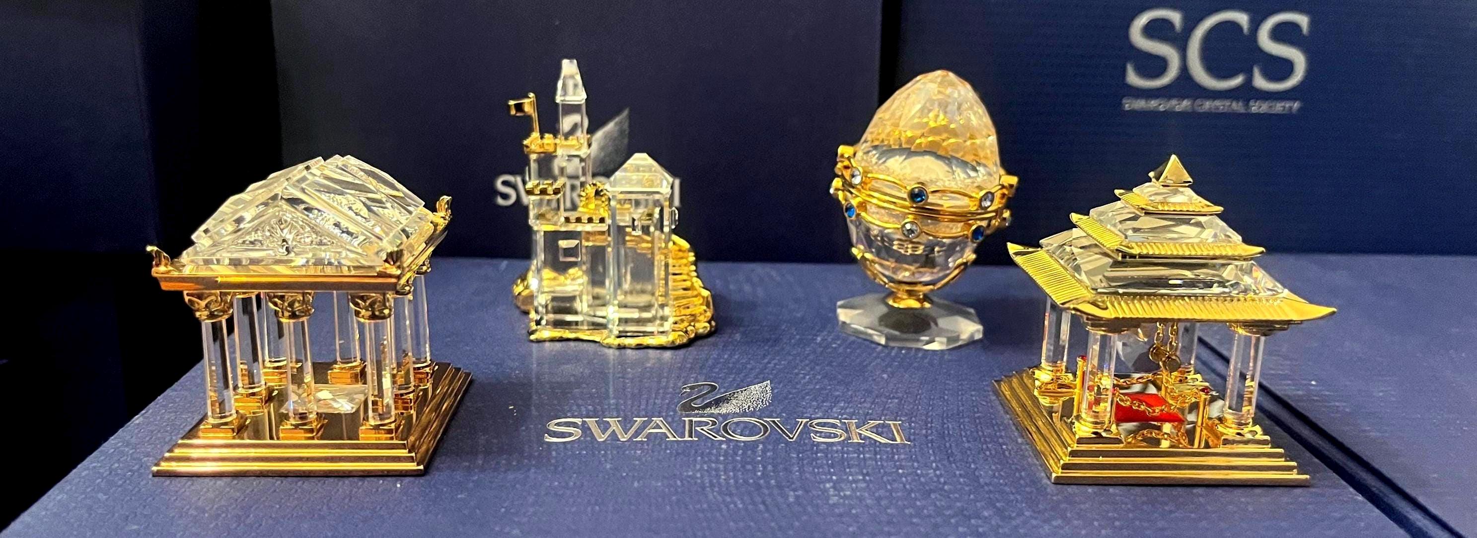 Swarovski Crystal Memories Journey Set of 4 Japanese Temple