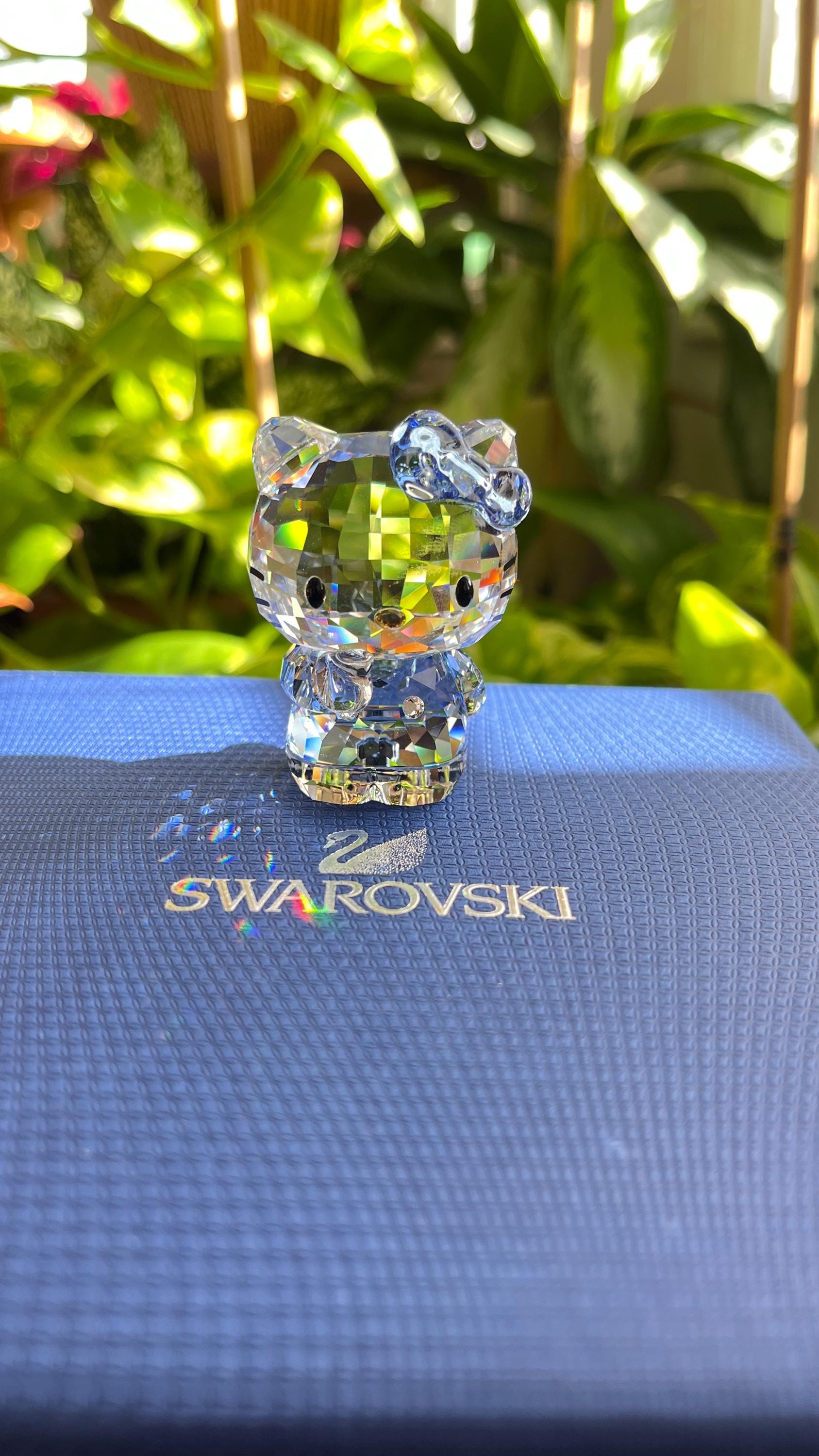 Hello Kitty Blue Bow Limited Edition Swarovski Crystal in Mint