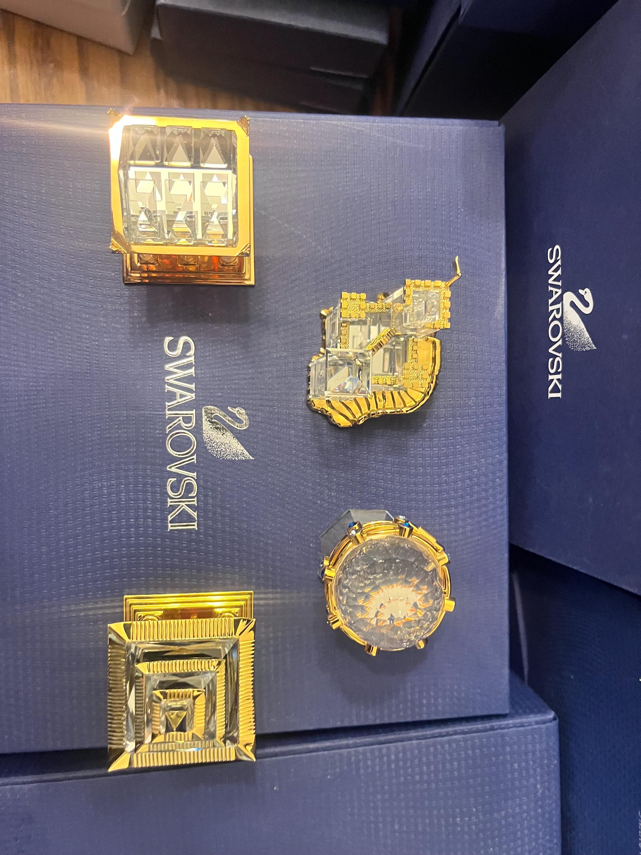 Swarovski Crystal Memories Journey Set of 4 Japanese Temple ,greek