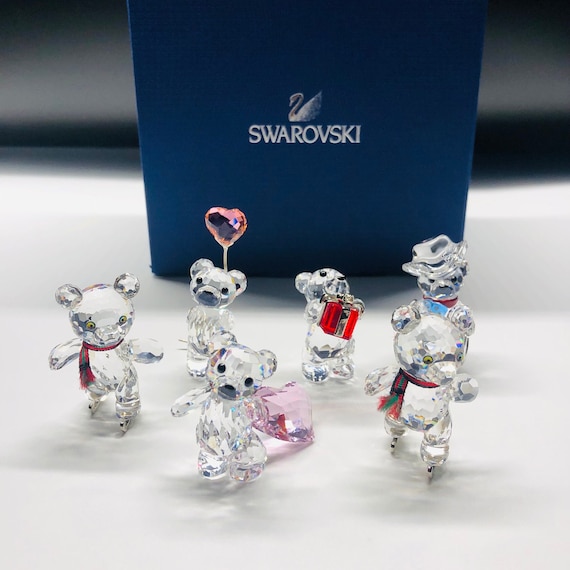 Buy Cute Swarovski Kris Bear Figurines Online in India - Etsy