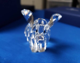 Swarovski Crystal Figurine Elephant Retired 2&quot; Height