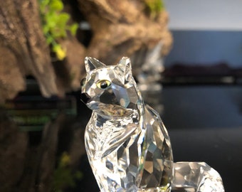 Swarovski Cat Figurine Crystal With Original Box and COA - Etsy
