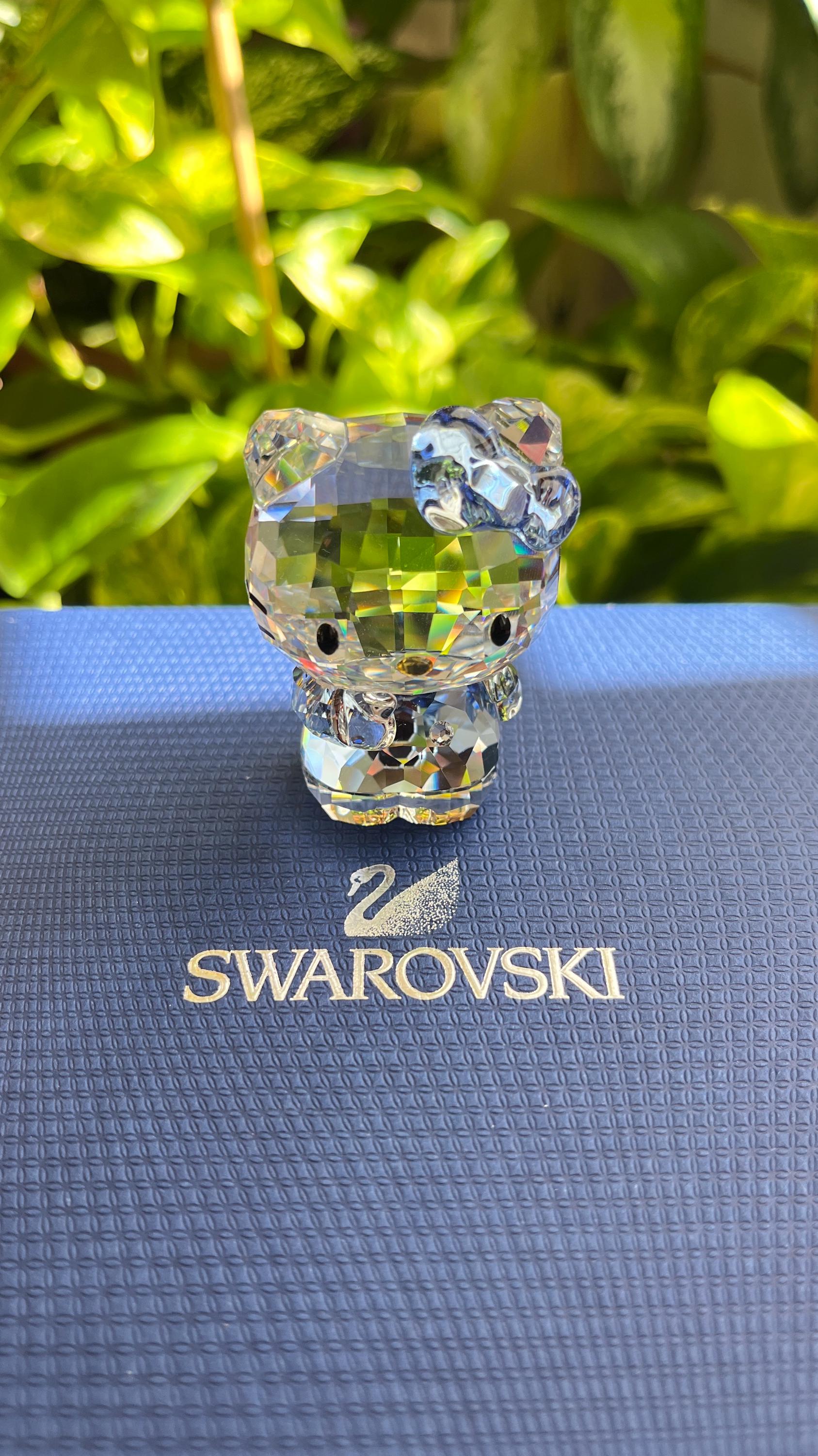 Hello Kitty Blue Bow Limited Edition Swarovski Crystal in Mint
