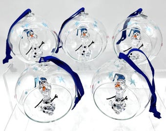 Frozen Olaf Ball Ornament brand new in box with original certificate