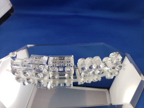 swarovski crystal train set