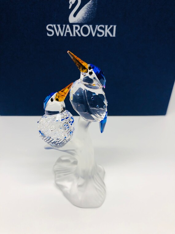 Swarovski MALACHITE KINGFISHERS FIGURINE 623323 New in Box - Etsy
