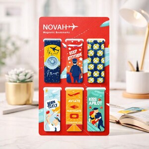 Magnetic Bookmarks Aviation Inspirational Designs For Pilots And Avition Lovers