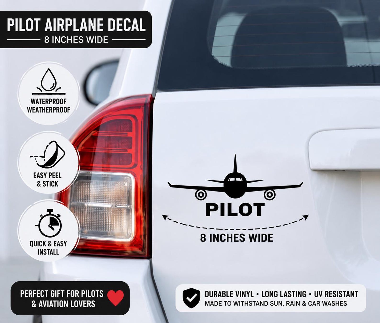 Sticker Pilotear Aviation Pilot Decal Sticker - Etsy