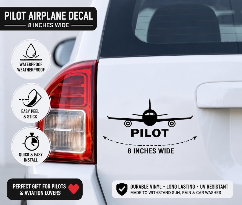 Aviation Pilot Decal Sticker - Etsy
