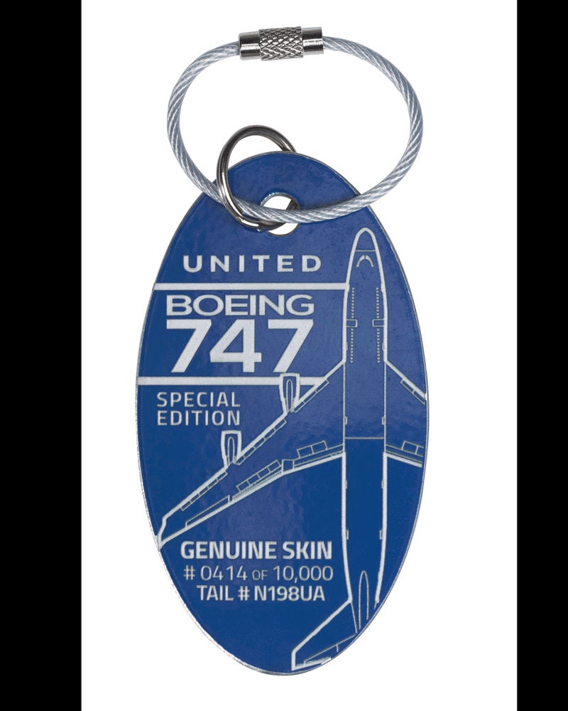 United Airlines Boeing 747-400 Tail #N198UA Aluminum Plane