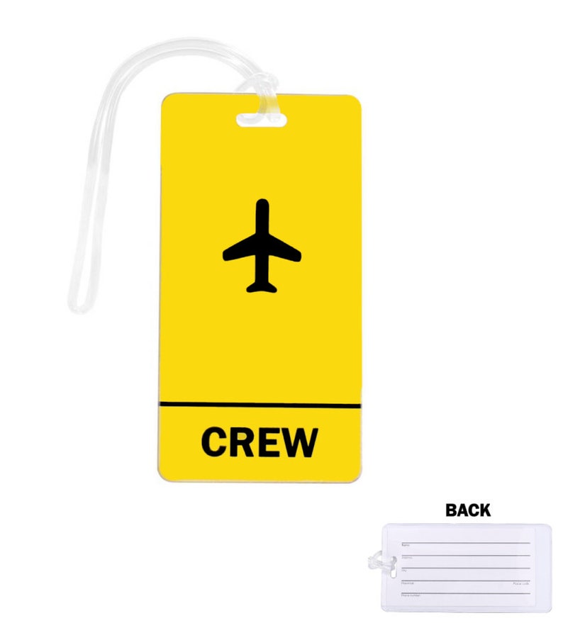 Crew Luggage Tag Etsy