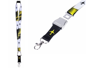Black and yellow Pilot Lanyard