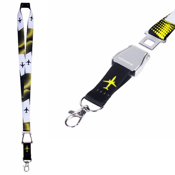 Black and yellow Pilot Lanyard