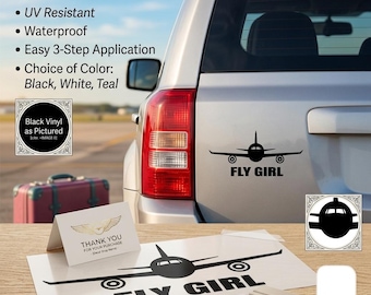 Fly Girl Aviation Pilot Decal Sticker
