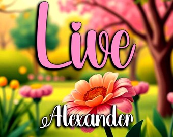 Heart Detail Script Font: Alexander Valentine's Day Typeface (TTF Digital Download)