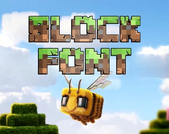 Block Font & SVG Files | SVG Letters and TrueType Font File .TTF