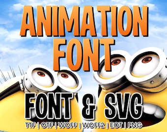 Playful Kids Font & SVG | Cartoon Style Digital Font