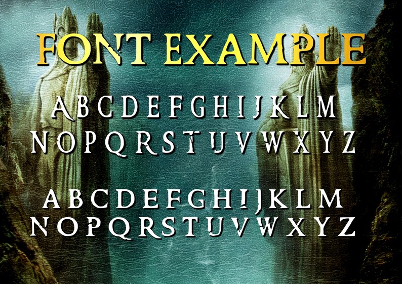 Overlord Medieval Font | Fantasy Typeface, SVG Bundle (digital Download